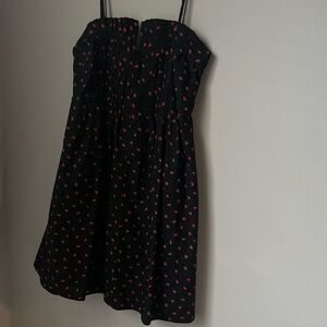 MADEWELL strawberry print French style dress